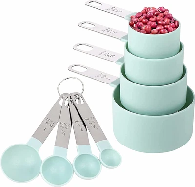 £8.49 • Buy ORGA ECO-FRIENDLY Measuring Spoon And Cups Set Of Kitchen Gadgets 8 Pieces Steel
