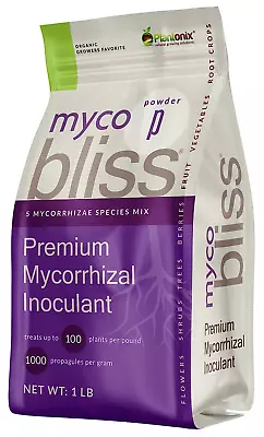 Myco Bliss - Mycorrhizal Inoculant For Plants - 5 Superior Strains - Organic Myc • $37.93