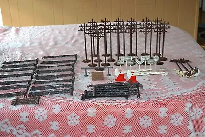 Vintage Marx O Scale Toy Train Utility Phone Poles ~ Fence ~ Signs • $14