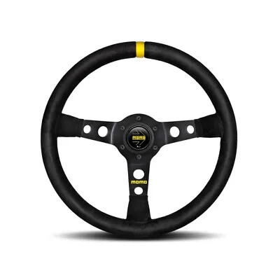 MOMO Steering Wheel Mod 07 Black Suede 350mm  MOMO Authorized US Dealer  • $218