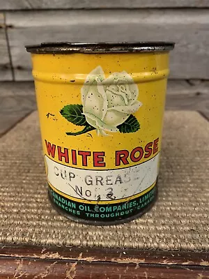 Vintage White Rose Grease Tin 1Lb White Rose • $182.29