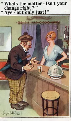 Inter Art Comique Postcard Series # 3961 Tight Scotsman At Bar • £3.60