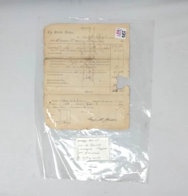 $60 • Buy 1862 California Certificate Of Discharge Army Antique Document Civil War