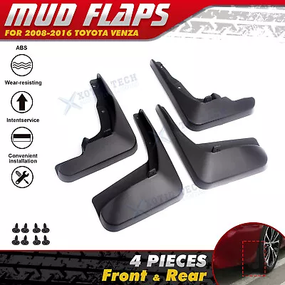 For 2008-2016 Toyota Venza 4PCS OE Style Front+Rear Splash Guard Mud Flaps Set • $24.99