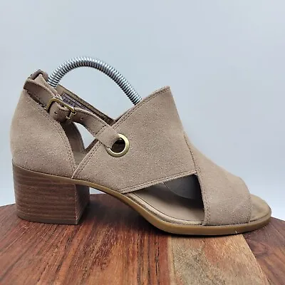 UGG Koolaburra Kaiah Sandals Women's 8 Brown Suede Comfort Caged Block Heel  • $24.48