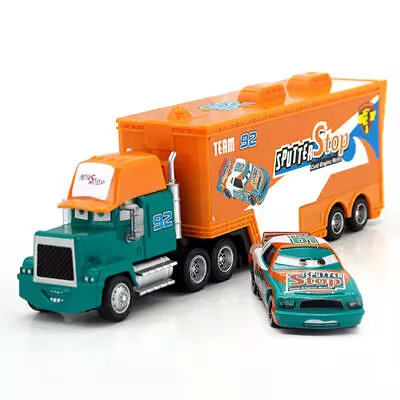 Disney Pixar Cars Diecast McQueen 1:55 Truck+Car Metal Model Toys Holiday Gift • $18.69