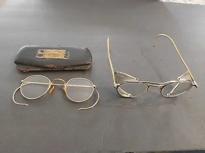 2 Eye Glasses Willson Prescription Safety Bausch & Lomb 1/10 12K GF Bifocals • $95