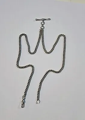 $99.87 • Buy Vintage Ladies Sterling Silver Double Albert Pocket Watch Chain. Hallmarked 24cm