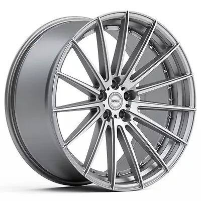 22  Gt Form Anvil 22x9 Suv Wheels 5x108-5x127 Silver Machined Face Rims • $1999