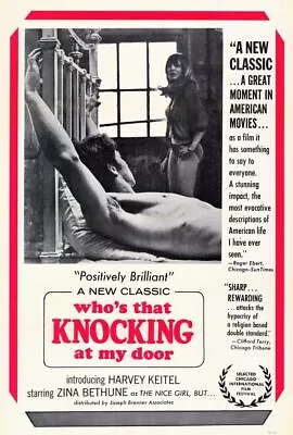 396711 WHOS THAT KNOCKING AT MY DOOR Movie Zina Bethune WALL PRINT POSTER UK • £31.14