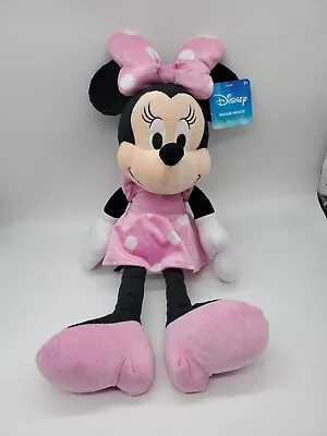 Disney Plush MINNIE MOUSE 19” Pink Polka Dot Dress Stuffed Animal Toy With Tag • $17.99