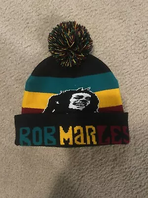 Bob Marley Puff Ball Beanie Hat  • $13.75