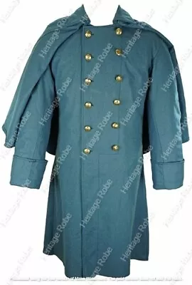 US Union Mounted Services Double Breasted Greatcoat With Stand Collar & Cuff • $165