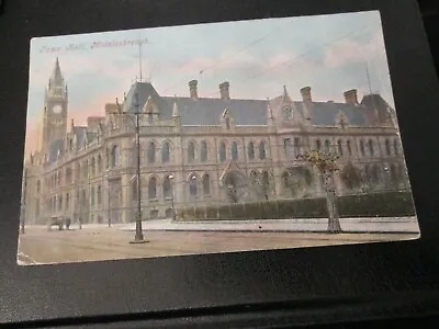 Postcard Of Town Hall Middlesborough (posted) • £0.99