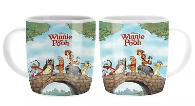 Disney Winnie The Pooh Group Classic 400mL Barrel Coffee Mug Cup Easter Gifts • $10.90