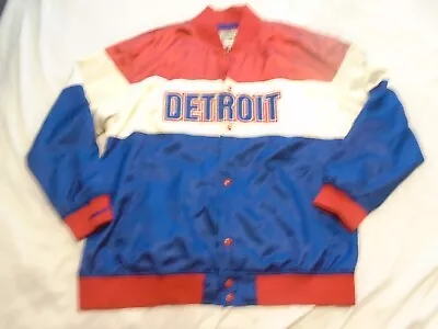 Detroit Pistons Mitchell & Ness Hardwood Classics NBA Jacket Size XXL • $34.97