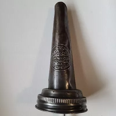 The Master MFG Co Vintage Oil Spout  Litchfield ILL Pat 1926 • $15