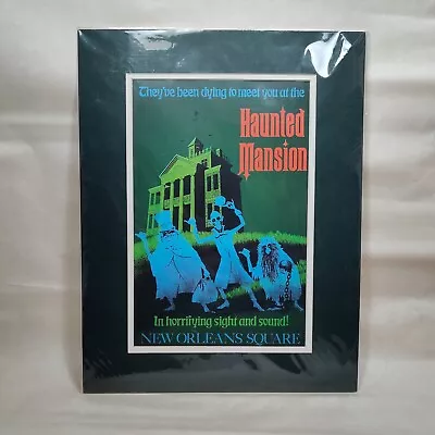 Vintage Disney Parks Haunted Mansion Attraction Poster Print Disneyland 14x18 In • $264.99