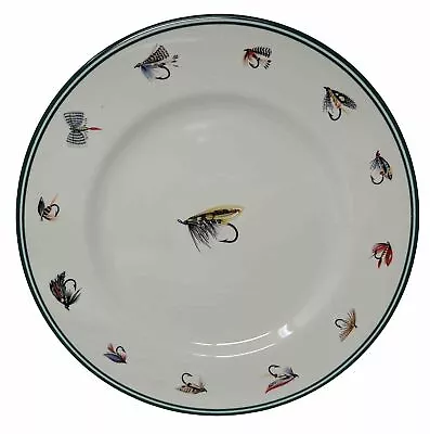 12” Fly Fishing Hook Lure Decorative Plate Marked Vin Table Woodmere • $89.95