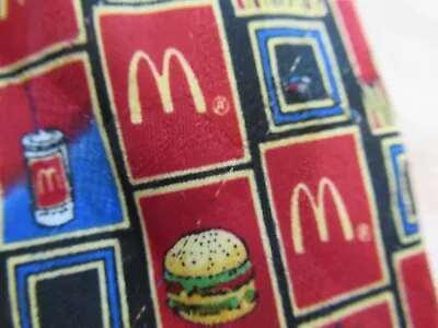 Mcdonald's Restaurant Employee Only Tie Fries Big Mac Unisex Short RaRe • $20
