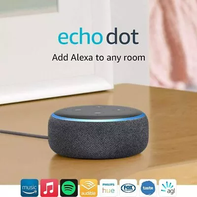 $54.95 • Buy  Amazon Echo Dot (3rd Gen) Smart Speaker With Alexa - Charcoal Fabric