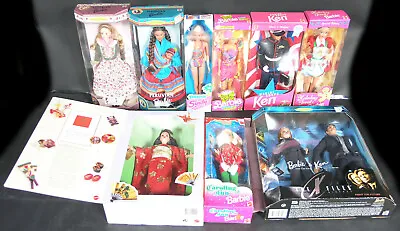 Barbie Mint 9 Dolls X-Files Peruvian Austrian Ken Sindy Hasbro Sweet Spring NRFB • $260