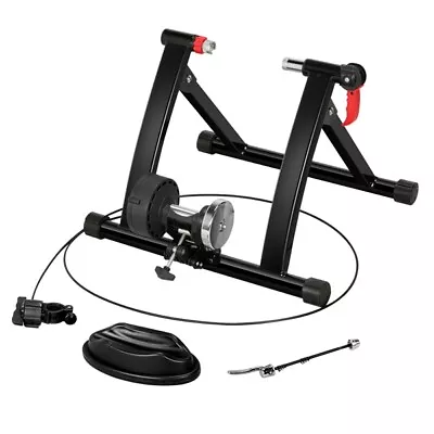 Foldable Bike Magnetic Trainer Stand W/ 6 Speed Level Handlebar Adjuster Used • $39.99