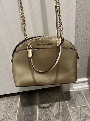 Michael Kors Crossbody Purse Gold • $20