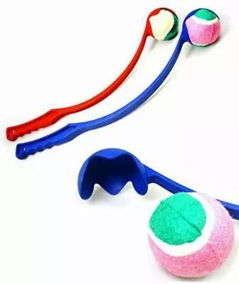 £6.85 • Buy 2 X Dog Ball Launcher Spring Loaded Outdoor Pet Tennis Ball Thrower  Fetch Games
