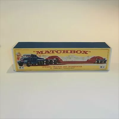 Matchbox Major Pack 6 A Scammell Transporter E Style Repro Box • $18.13