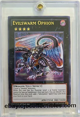 Yu-Gi-Oh! EVILSWARM OPHION DUSA-EN090 1st Edition Ultra Rare Duelist Saga 🍒 • $3.49