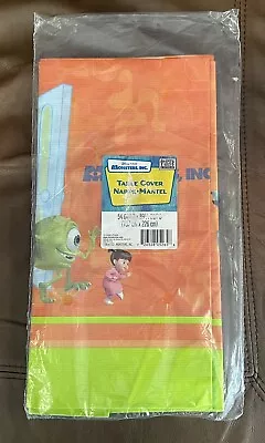 Disney Pixar Monsters Inc Table Cover 54”x 89” Disposable Birthday Party • $9.99