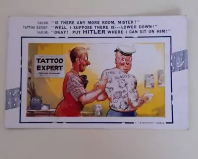 Ww2 Hitler Rn Sailor Tattoo Comic Card • £10