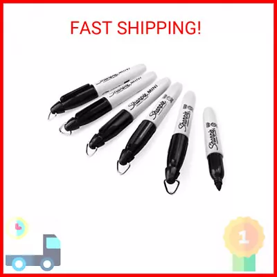 Sharpie Mini Permanent Marker - Bullet Tip - Fine Point - Black - Pack Of 6 • $12.85