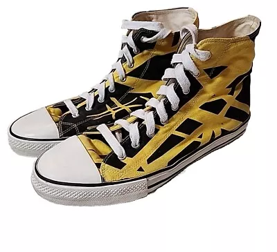 EVH EDDIE VAN HALEN 5150 HIGH TOP SHOES SNEAKERS Guitaris Strap 1978 Size 12 HOT • $299.99