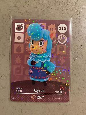 210 Cyrus Series 3 Animal Crossing Amiibo Card # 210 Authentic ACNH • $1.60