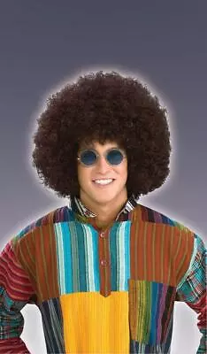 Jumbo 60's 70's Disco Fro Brown Adult Costume Wig • $15.99