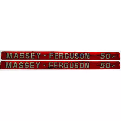 Mylar Decal Hood Set Only Fits Massey Ferguson Tractor 50 • $72.42