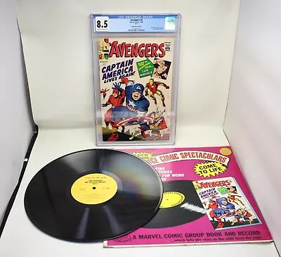 The Avengers #4 Marvel Comics 1966 CGC Universal 8.5 & Golden Record • $1299.99