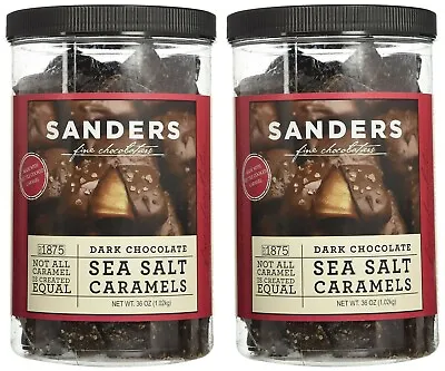 $39.99 • Buy Sanders Dark Chocolate Sea Salt Caramels - 36 Oz (Value 2 Pack) **NEW**