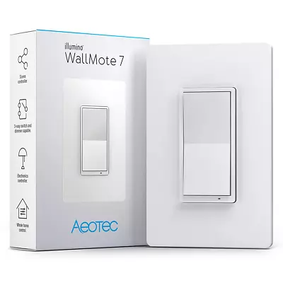 Zwave Wireless Dimmer Switch  Wallmote 7 Remote Control/Scene Controller Batt • $57.99