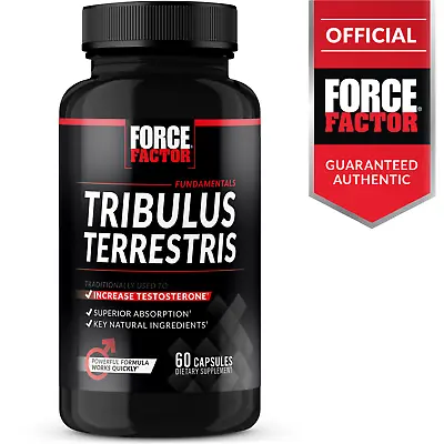 $14.99 • Buy Force Factor Tribulus Terrestris 1000mg 45% Saponins Safe Testosterone Booster
