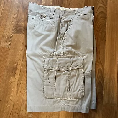 Nautica Jeans Co Mens Gray Size 36 Cargo Shorts 100% Cotton • $3