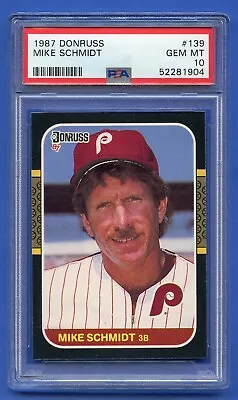 1987 Mike Schmidt Psa 10 Gem Mt Donruss Hof Phillies Dead Centered (#139) Rzc  • $78.95