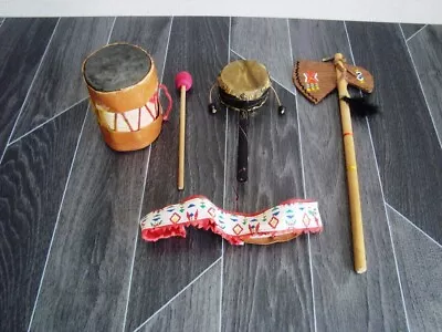 4 X Original 1960's Vintage American Native Indian Souvenir Collectables • £9.99