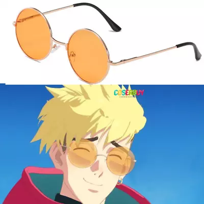 Anime Trigun Cosplay Vash The Stampede Orange Glasses Sunglasses Accessory Gift • $9.29