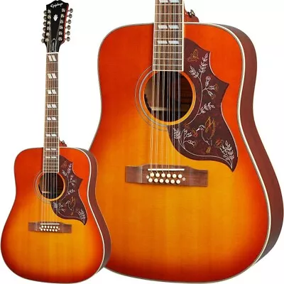 Epiphone Inspired By Gibson Hummingbird 12-St Aged Cherry Sunburst Gloss 757670 • $674.50