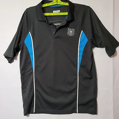 Augusta Sportswear Men's Moisture Mgmt Polo Shirt-Short Sleeve-Black Blue-Med • $17.77