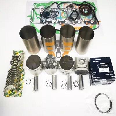 For MITSUBISHI 4M40T 4M40 Rebuild Kit Piston Ring Cylinder Liner Gasket Bearing • $520.35