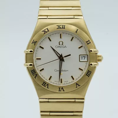 OMEGA Constellation Quartz Men's Watch 32MM 18K 750 Gold 124 Size 396.1201 OM003 • $15685.77